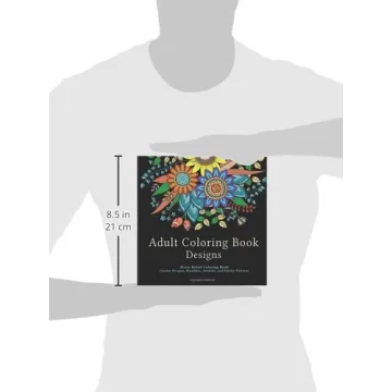 Stress Relief Adult Coloring Book with Intricate Patterns