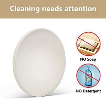 GasSaf 14 Inch Round Pizza Stone for Oven and Grill, Small Baking Stone Safe and Duraable Cordierite Stone, Cooking Stone for Baking Crisp Crust Pizza, Bread