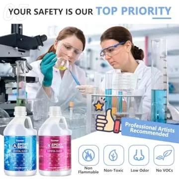 Teexpert 1 Gallon Crystal Clear Epoxy Resin Kit for DIY