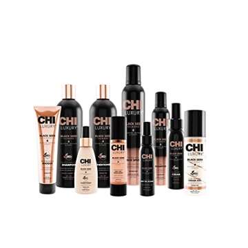 CHI Luxury Black Seed Oil Gentle Cleansing Shampoo, Adds Hair Volume & Body, Strengthens & Removes Impurities, Sulfate, Paraben, & Cruelty-Free, 25 Oz