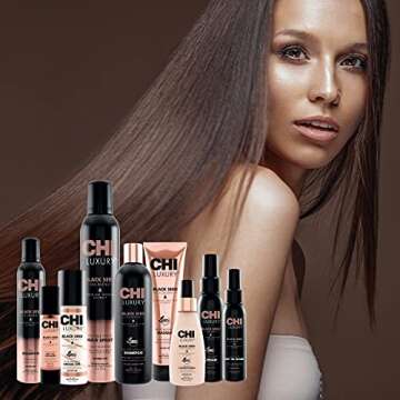 CHI Luxury Black Seed Oil Gentle Cleansing Shampoo, Adds Hair Volume & Body, Strengthens & Removes Impurities, Sulfate, Paraben, & Cruelty-Free, 25 Oz