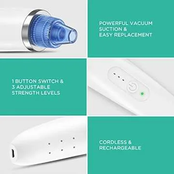 VOYOR Blackhead Remover Electric Pore Vacuum for Clear Skin