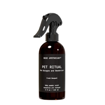 Muse Apothecary Pet Ritual Pet Cologne Spray - Fresh Bouquet for Dogs - 4oz Luxury Deodorizing Spray