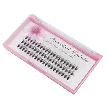 Bodermincer 20D 0.07mm Thickness 8-22mm To Choose Grafting False Eyelashes False Eyelashes Individual Natural Long Mink Fake Eyelashes Extension Handmade Bulk Wholesale (8mm)