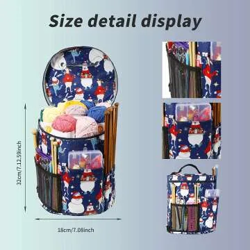 Looen Yarn Storage Tote for Knitting and Crochet