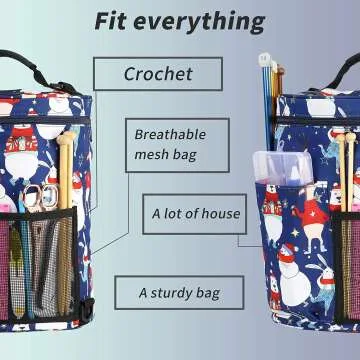 Looen Yarn Storage Tote for Knitting and Crochet