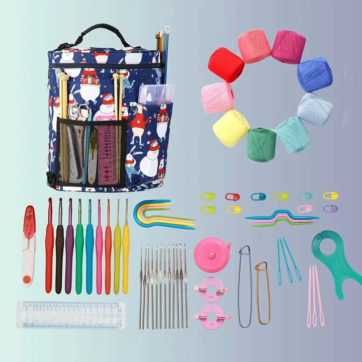 Looen Yarn Storage Tote for Knitting and Crochet