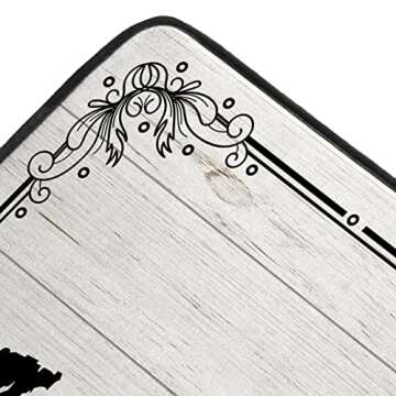 ROMAMIGO Laundry Room Rug Runner Non Slip Laundry Mats Mudroom Runner Farmhouse Kitchen Floor Mat Bathroom Laundry Room Decor Accessories(Beige, 20 X 47 inch)