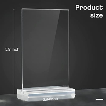 Yalikop 15 Acrylic Sign Holders for Weddings and Events