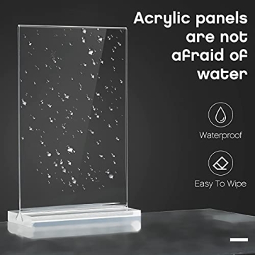 Yalikop 15 Acrylic Sign Holders for Weddings and Events