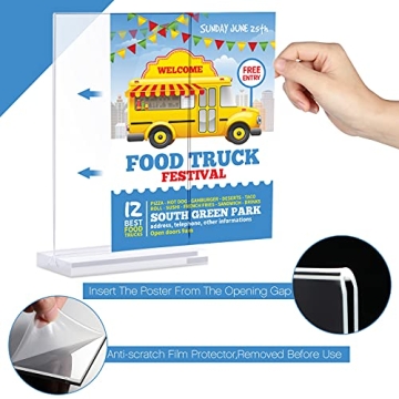 Yalikop 15 Acrylic Sign Holders for Weddings and Events