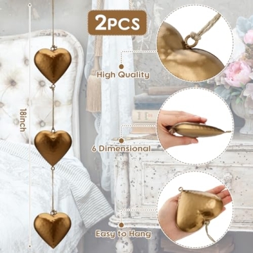 Vintage Metal Heart Decor for Timeless Home Elegance