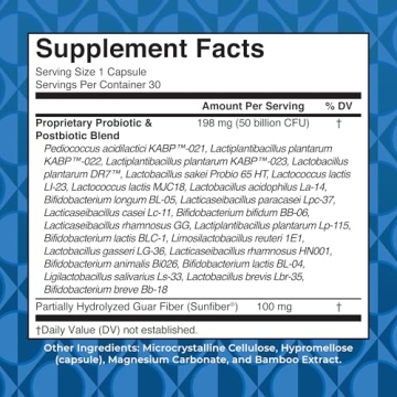 MaryRuth 3-in-1 Probiotics for Digestive Health 50B CFU