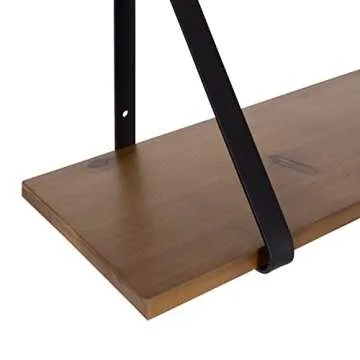 Kate and Laurel Soloman Wooden Shelves Set - Rustic Charm