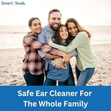 Smart Swab - Spiral Ear Cleanser - Earwax Remover Tool - 16 Replaceable Tips - Safe & Pain Free - Reusable Earwax Removal Kit - Soft & Gentle Ear Cleaning