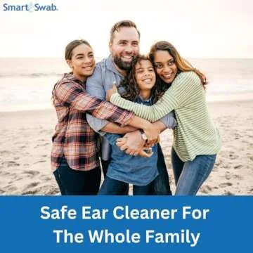 Smart Swab - Spiral Ear Cleanser - Earwax Remover Tool - 16 Replaceable Tips - Safe & Pain Free - Reusable Earwax Removal Kit - Soft & Gentle Ear Cleaning
