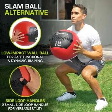 ProsourceFit Soft Medicine Balls, Wall Balls and Full Body Dynamic Exercises, Color-Coded Weights: 6, 10, 14, 20 lb.