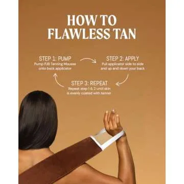 Peta Jane Back Tanning Applicator Mitt - Streak-Free, Easy Reach Self Tanner for Back & Body, Sunless Tan at Home, Ergonomic Design for Full Coverage, Reusable & Washable, Suitable for All - 1 Pack