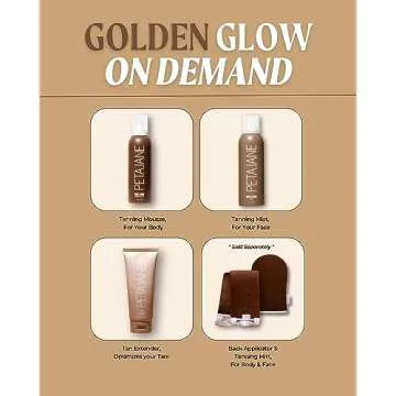 Peta Jane Back Tanning Applicator Mitt - Streak-Free, Easy Reach Self Tanner for Back & Body, Sunless Tan at Home, Ergonomic Design for Full Coverage, Reusable & Washable, Suitable for All - 1 Pack