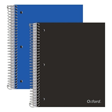 Durable Oxford Spiral Notebooks, 2-Pack for Students
