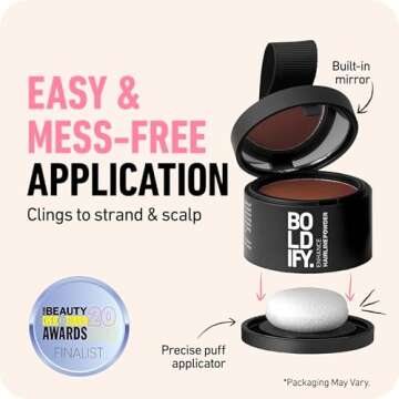 BOLDIFY Hairline Powder - Auburn Root Touch Up Solution 48-Hour