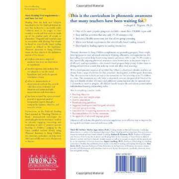 Phonemic Awareness in Young Children: A Classroom Curriculum