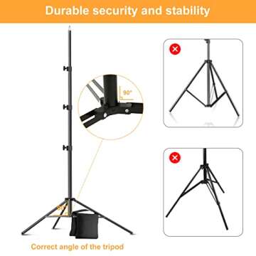 Backdrop Stand, Maxztill 8.5x10Ft Adjustable Photo Backdrop Stand Kit,Backdrop Stand for Parties,4 Crossbars,6 Background Clamps,4 Backdrop Clip Holder,2 Sandbags,1 Carry Bag for Wedding/Photoshoot