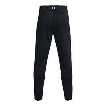 Under Armour Men's Utility Baseball Straight Leg Pant Pipe 22, (001) Black / / White, Small