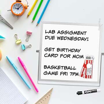 10" Abaco Whiteboard | Portable Dual-Sided Stand for Home & Office