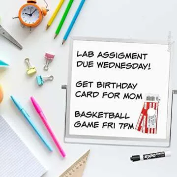 10" Abaco Whiteboard | Portable Dual-Sided Stand for Home & Office