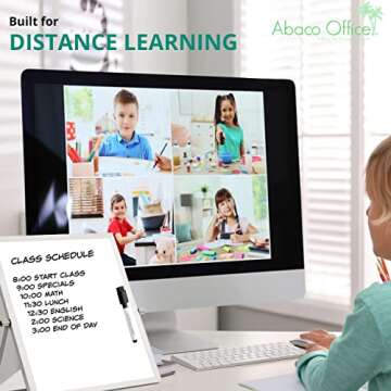 10" Abaco Whiteboard | Portable Dual-Sided Stand for Home & Office