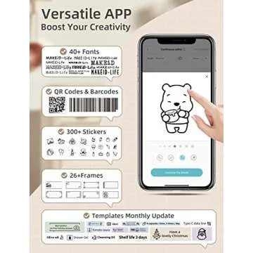 MakeID Q1 Label Maker with Bluetooth & HD Printing