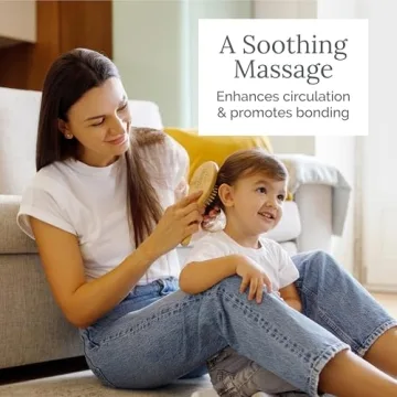 Natemia Wooden Baby Hair Brush for Gentle Cradle Cap Care