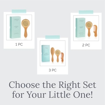 Natemia Wooden Baby Hair Brush for Gentle Cradle Cap Care