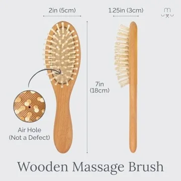 Natemia Wooden Baby Hair Brush for Gentle Cradle Cap Care