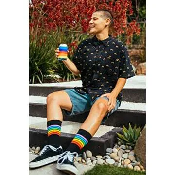 Tipsy Elves Men's LGBT Pride Button Down Shirt