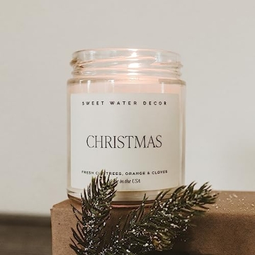 Sweet Water Decor Christmas Candle - Festive Aromas in 9oz Jar