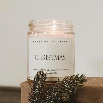 Sweet Water Decor Christmas Candle - Festive Aromas in 9oz Jar