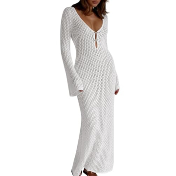 Stylish Saodimallsu Crochet Maxi Dress for Beach Days