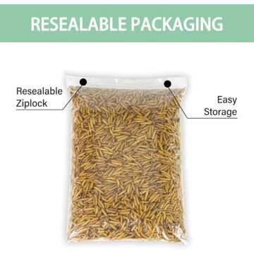 WORMSKING 5.5LB Dried Black Soldier Fly Larvae, More Calcium Than Dried Mealworms, High Protein Chicken Feed, Poultry Treat