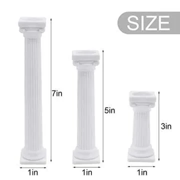 Hooshion 12 Pcs Roman Column Cake Stand for Elegant Cakes