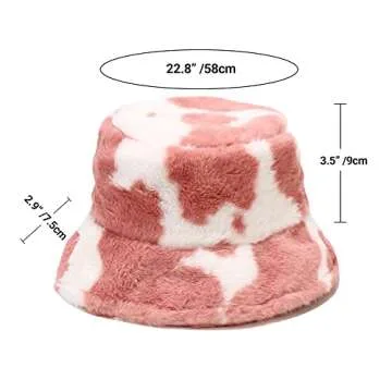 Warm Faux Fur Bucket Hat - Chic Winter Accessory