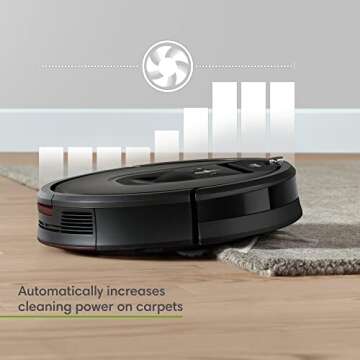 iRobot Roomba 981 Robot Vacuum-Wi-Fi Connected Mapping, Works with Alexa, Ideal for Pet Hair, Carpets, Hard Floors, Power Boost Technology
