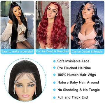 30 Inch HD Lace Front Wigs for Women - Virgin Hair