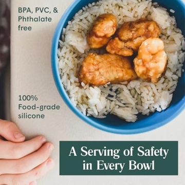 Simka Rose Baby Bowl and Spoon Set for Safe Feeding