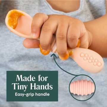 Simka Rose Baby Bowl and Spoon Set for Safe Feeding