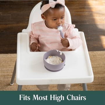 Simka Rose Baby Bowl and Spoon Set for Safe Feeding