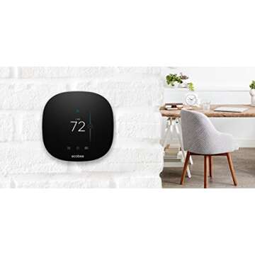 ecobee EB-STATe3L-01 3 Lite Thermostat, Wi-Fi, Works with Amazon Alexa