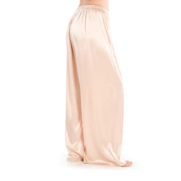 Wantschun Women's Satin Silk Lounge Pants for Comfort