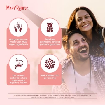 Organic Probiotic Gummies for Digestive Health & Immune Support